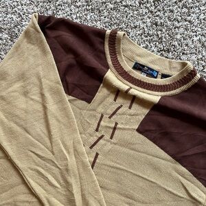 Vintage Michael Irvin 88 Pullover Sweater Shoulder Patch Mens Size 3XL
